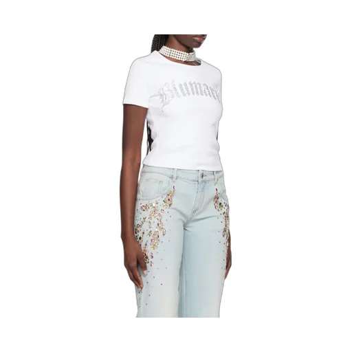 Rhinestone-Embellished T-Shirt