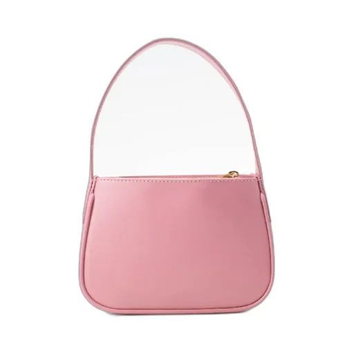 Logo Embellished Top Handle Bag