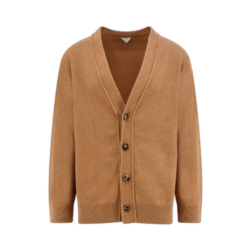 Long Sleeved V-Neck Knitted Cardigan