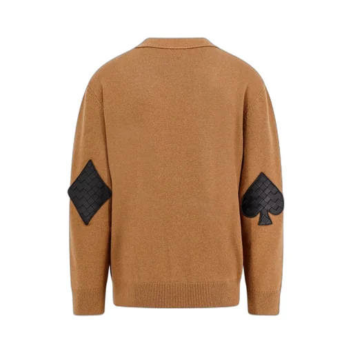 Long Sleeved V-Neck Knitted Cardigan
