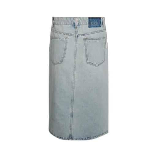 Belt-Loop Denim Skirt