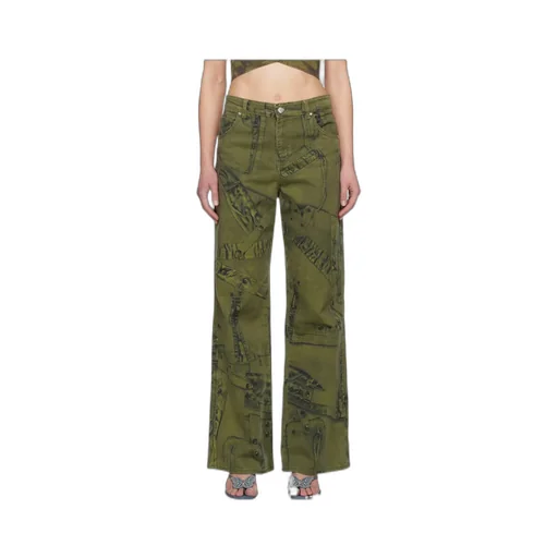 All-Over Graphic Printed Puddle Trousers