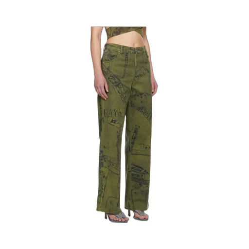All-Over Graphic Printed Puddle Trousers