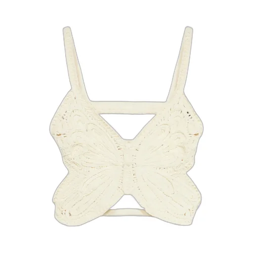 Butterfly Cut-Out Detailed Cropped Top