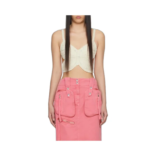 Butterfly Cut-Out Detailed Cropped Top