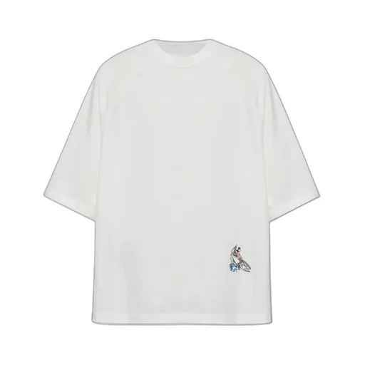 Motif Embroidered Crewneck T-Shirt