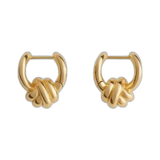 Knot Hoop Earrings
