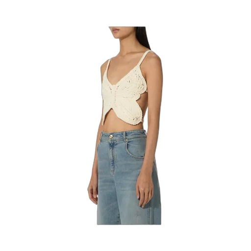 Butterfly Cut-Out Detailed Cropped Top