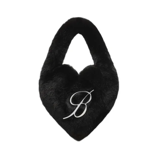 Logo Plaque Heart-Shape Shoulder Bag