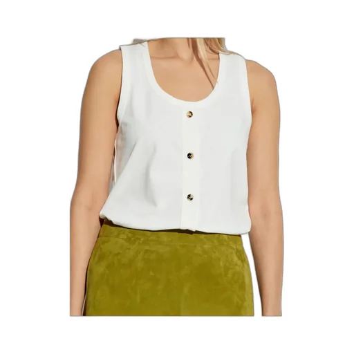 Single Breasted Sleeveless Top