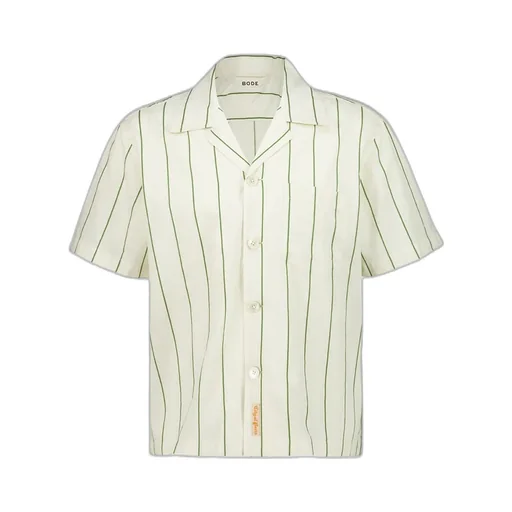 Celery Striped Short-Sleeve Shirt
