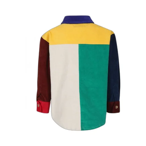 Colorblock Corduroy Shirt