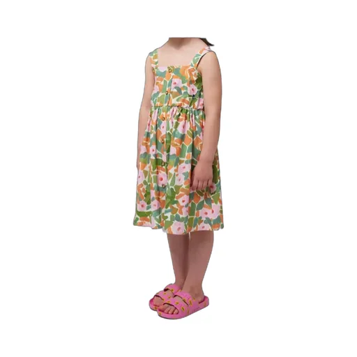 Flower Suspender Dress