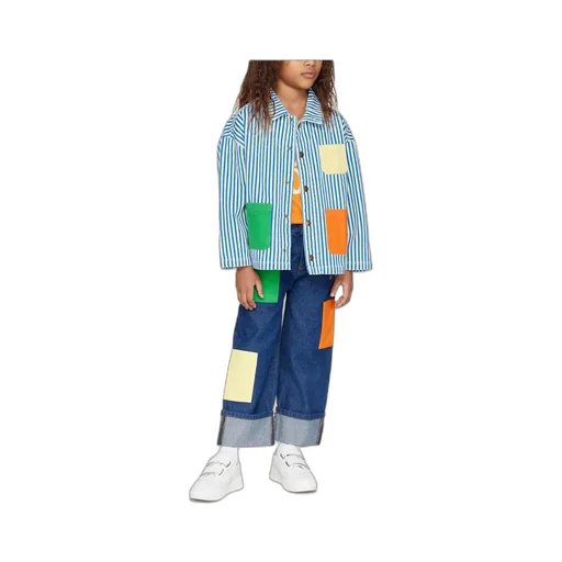 Striped Denim Jacket