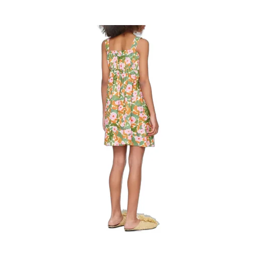 Flower Suspender Dress