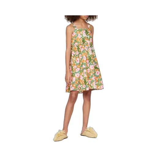 Flower Suspender Dress