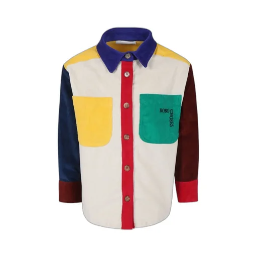 Colorblock Corduroy Shirt