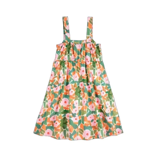Flower Suspender Dress