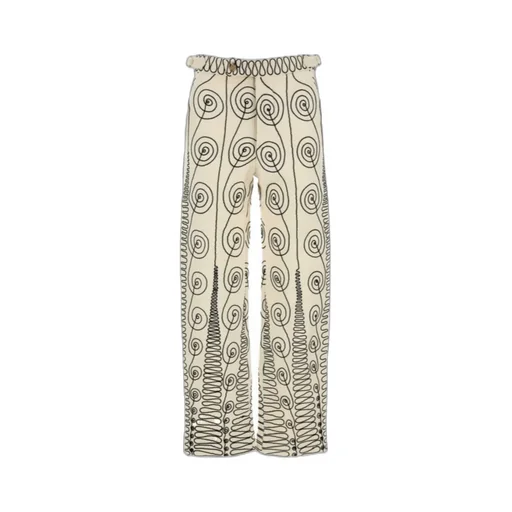 Spiral Pattern Jeans
