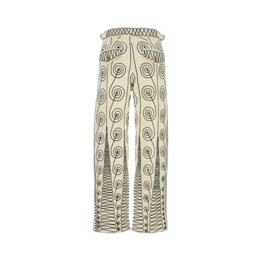 Spiral Pattern Jeans