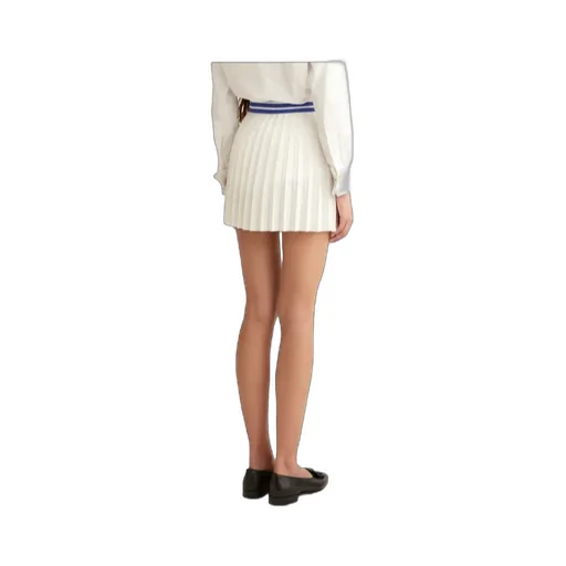 Pleated Tennis-Inspired Skirt