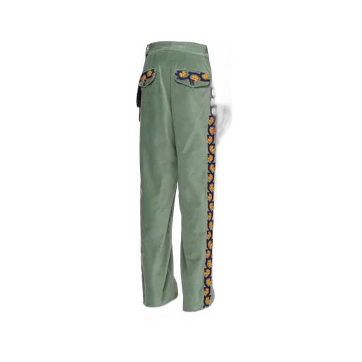 Floral Trim Jeans