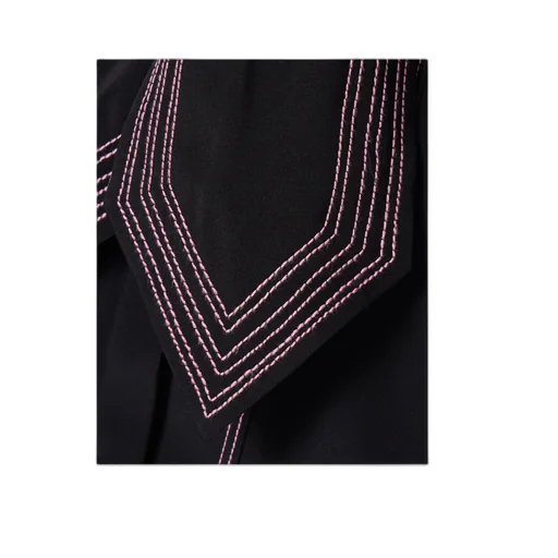 Embroidered Sailor Collar Top