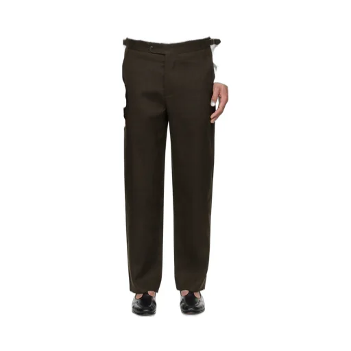 Side-Buckle Trousers