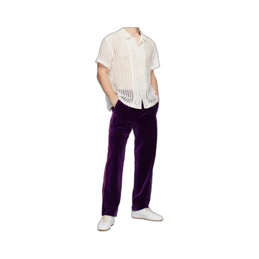 Straight-Leg Casual Pants