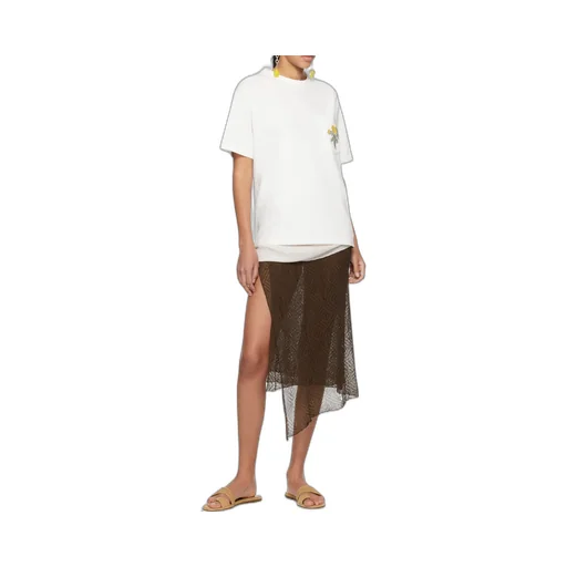 Flower Logo-Embroidery T-Shirt