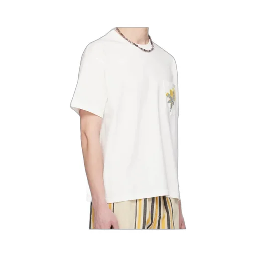 Flower Logo-Embroidery T-Shirt