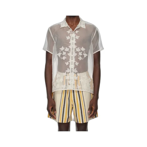 Ivy Embroidered Sheer Shirt