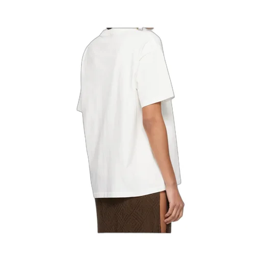 Flower Logo-Embroidery T-Shirt
