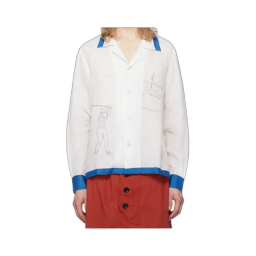 Embroidered Linen Shirt