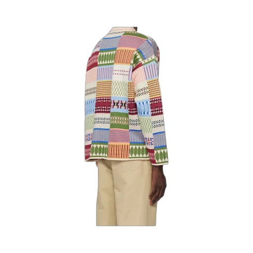Sampler Geometric-Print Polo Jumper