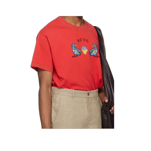 Embroidered Organic-Cotton T-Shirt