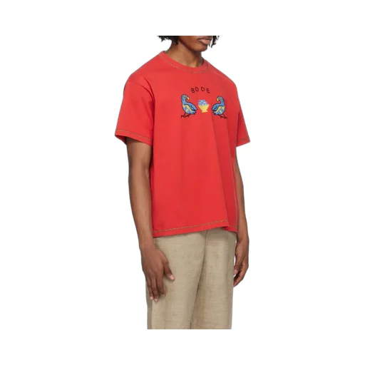 Embroidered Organic-Cotton T-Shirt