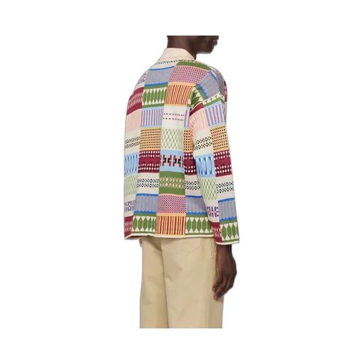 Sampler Geometric-Print Polo Jumper