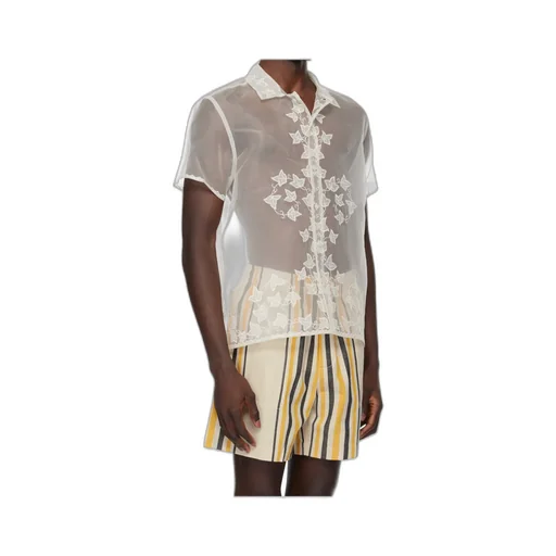 Ivy Embroidered Sheer Shirt