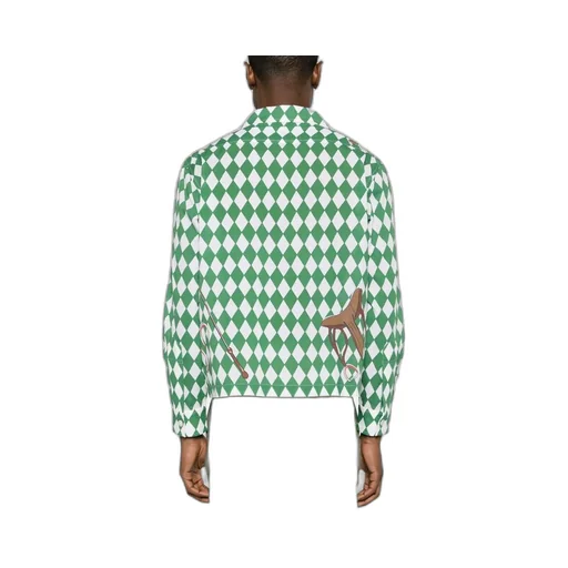 Diamond Pattern Long Sleeve Shirt