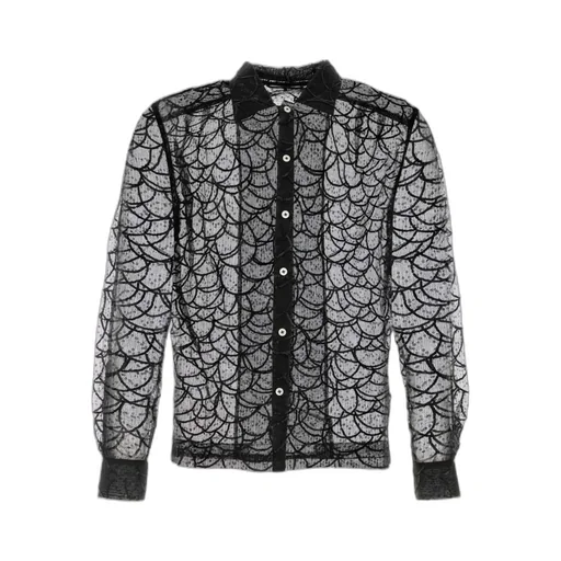 Intricate Pattern Button-Up Shirt