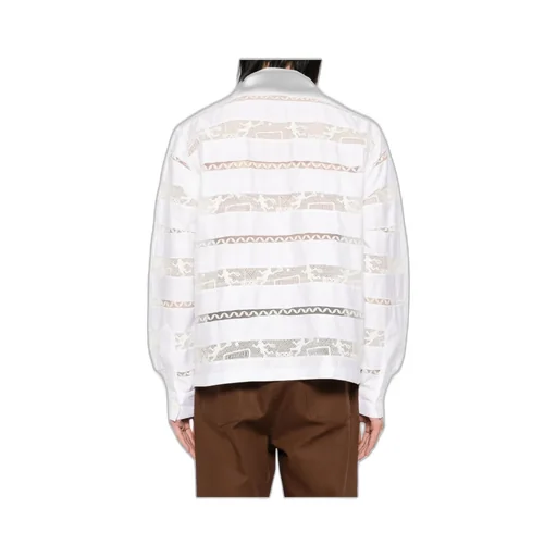 Striped Lace Detail Shirt
