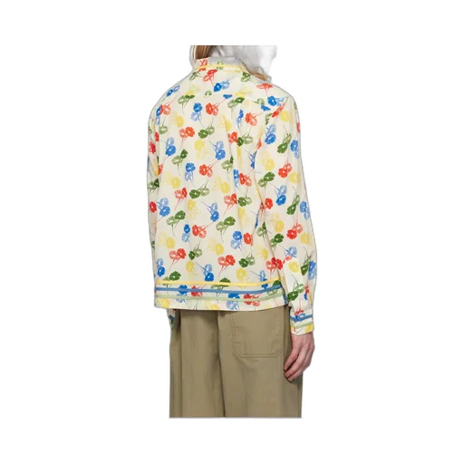 Flower Stamp Long Sleeve Shirt