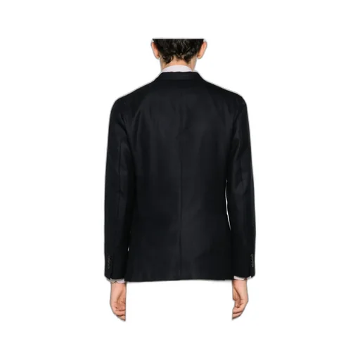 Peak-Lapels Double-Breasted Blazer