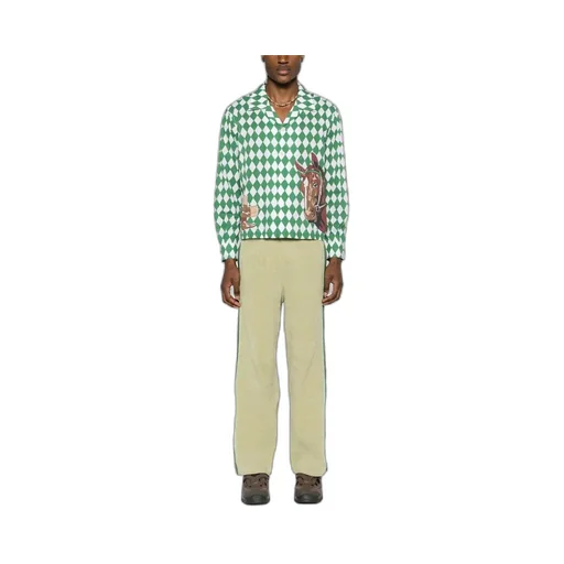 Diamond Pattern Long Sleeve Shirt