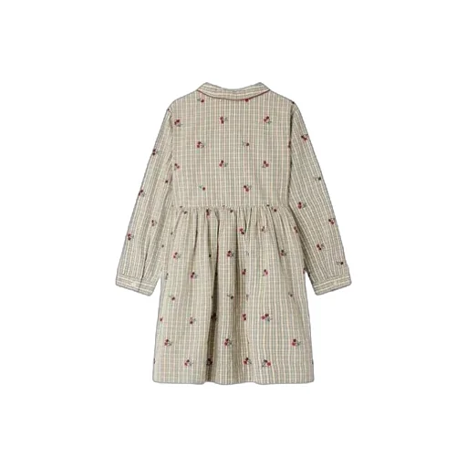 Cherry Embroidered Dress