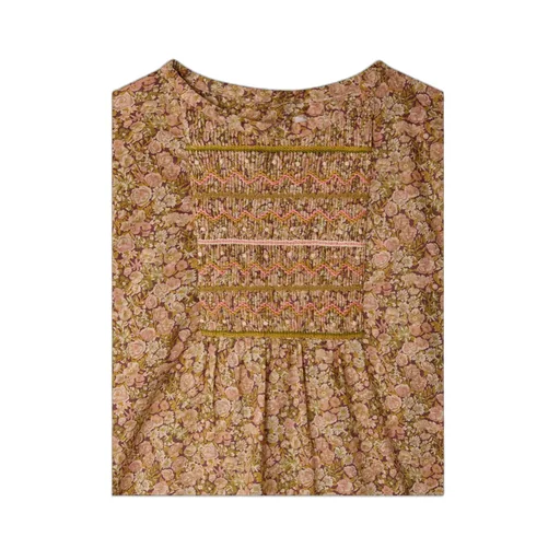 Juliette Floral Printed Smocked Blouse