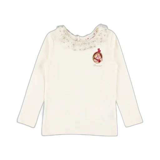Ruffled Horse-Print T-Shirt