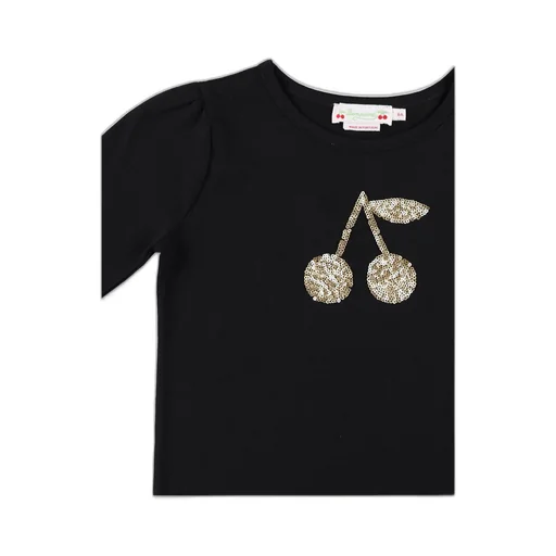 Sequin-Embellished Long-Sleeved T-Shirt