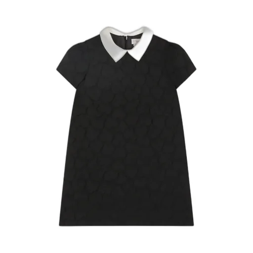Jadey Heart-Pattern Jacquard Dress